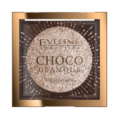 Bild av Eveline Cosmetics Choco Glamour, glänsande ögonskuggs topp, ögonskuggans palett, hög hållbarhet, ögonmakeup, topper, topper för ögonskugga