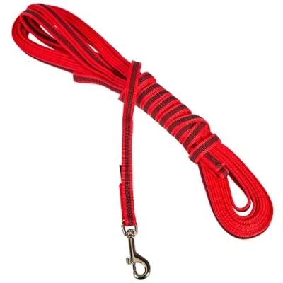 Bild av Julius K9 C&amp;G Super grip leash.red/grey.14mm/10m.with handle.max 30kg