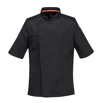 Bild av Portwest C738 Herrarnas Professionella Kockjacka Med Mesh Luft Svart, XL