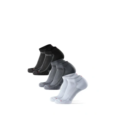 Bild av Danish Endurance LONG Distance 3 PACK Ankelsockor, Storlek: 43 47, Multicolour black grey white