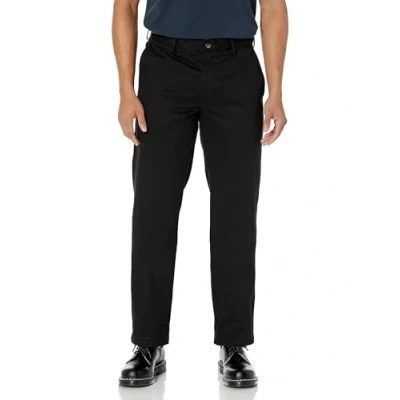 Bild av Amazon Essentials Classic Fit Wrinkle Resistant Flat Framsida Chino Pant Slip, svart (svart), W31/L30 (tillverkarens storlek: 31W x 30L)