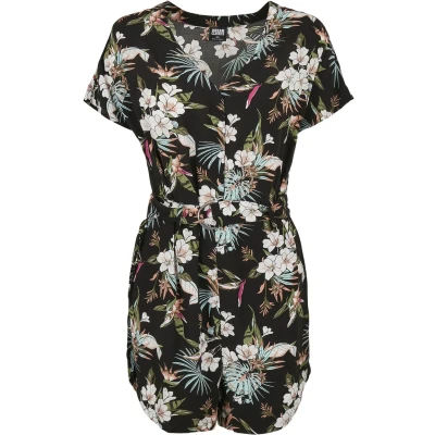 Bild av Urban Classics Overall / Jumpsuit, Storlek: XS, Black tropical