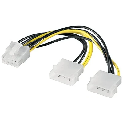 Bild av Goobay 93241 PC grafikkort strömkabel/strömadapter, PCI E till Express 8 stift