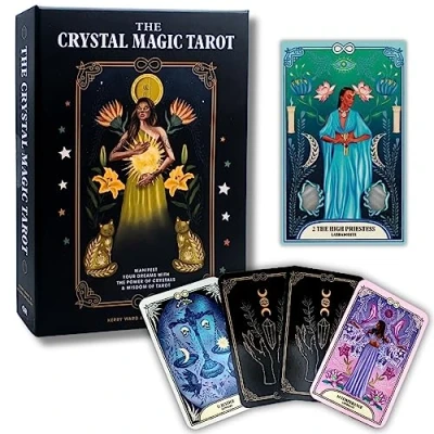 Bild av the Crystal Magic Tarot: Manifest your dreams with power of crystals and wisdom tarot