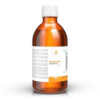 Bild av 500 ml Glycerin (USP), renhet +98% (vegetabiliskt glycerin). hud, hår, händer. Naturligt glycerin.