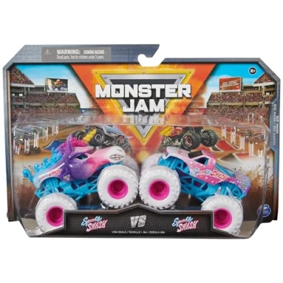 Bild av Monster Jam, Officiella Sparkle Smash Vs. Gjutna Monstertruckar, skala 1:64, barnleksaker för pojkar från 3 år