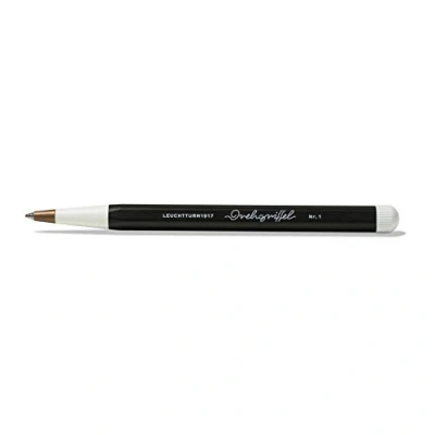 Bild av LEUCHTTURM1917 362450 Twist Grip No.1 Svart kulspetspenna med kungligt blått bläck