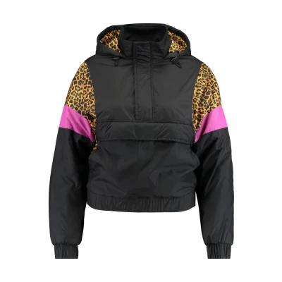 Bild av Urban Classics Ladies Mixed PULL OVER Jacket Allvädersjacka, Storlek: XS, Black