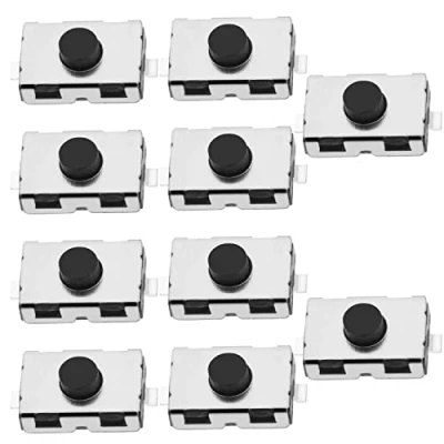 Bild av Create idea 10 st taktil mikrobrytare tryckknappsbrytare för bil fjärrkontroll nyckel 2 stifts ytmontering brytare ersättningstillbehör 4 x 6 2,5 mm