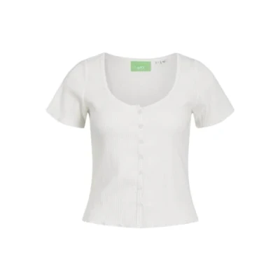 Bild av JACK &amp; JONES Jxlucinda STR Ss Tee JRS T shirt, Vit, M