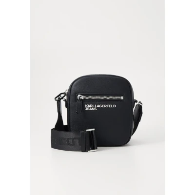 Bild av Karl Lagerfeld Jeans Essential Grainy Unisex Axelremsväska, Storlek: One Size, Black