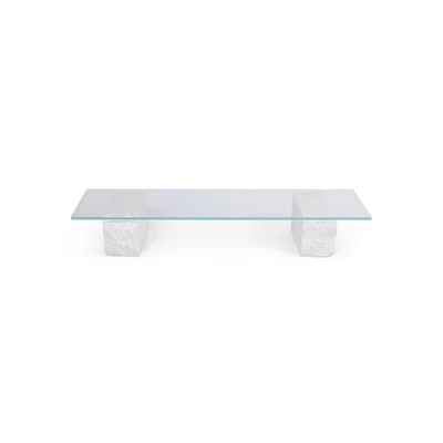 Bild av Ferm Living Mineral Display Table Soffbord White / Bianco Curia W160 x H25 D46 cm