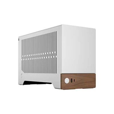 Bild av Fractal Design Terra Silver Äkta valnötsträ mITX formfaktor PCIe 4.0 förlängningskabel USB Typ C Anodiserade aluminiumpaneler