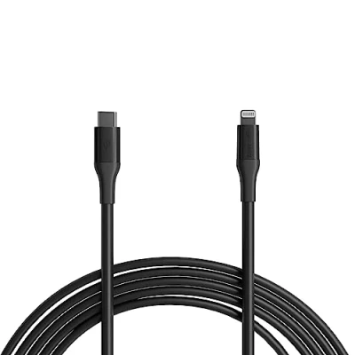 Bild av Amazon Basics USB 2.0 typ C till Lightning kabel (MFi certifierad), 3 m, svart