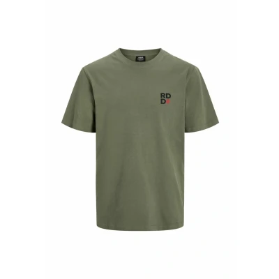 Bild av R.D.D. Royal Denim Division Gedruckt Rundhals Tshirt bas, Storlek: Large, Deep lichen green