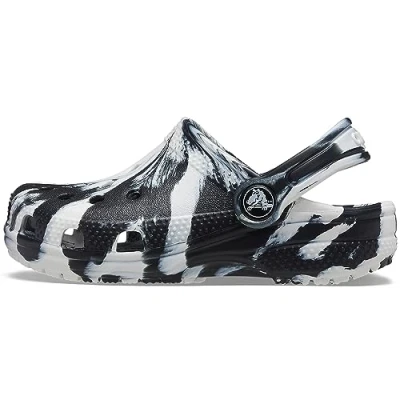 Bild av Crocs Classic Clog T unisex barn Träskor, Marbled (Black/White), 22/23 EU