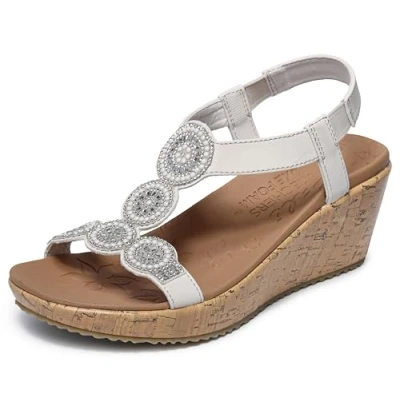 Bild av Skechers Beverlee Date Glam, kilsandal flicka, Ofwt, 39 EU