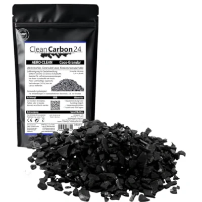 Bild av CLEAN Carbon 24 POWERED BY PROCESS 2,5 liter aktivt kolgranulat av kokosskal för luftrening (3,4 4,8 mm/4 x 6 mesh)