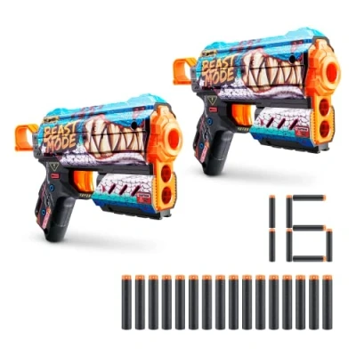 Bild av XSHOT Skins Flux Beast Out Set med 2, 16 skumdarts luftficksteknik