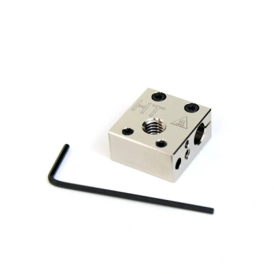 Bild av Micro Swiss pläterad koppar hög temperatur MK8 Style Heater Block uppgradering för CR10/Ender/ANET A8 Printers MK7, MK8, MK9 Hotends