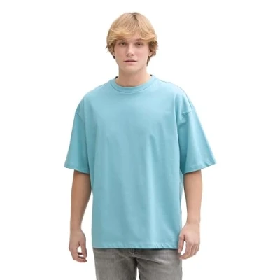Bild av TOM Tailor Denim Oversized Tshirt bas, Storlek: XL, Dusty blue