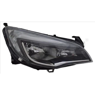 Bild av TYC 20 16975 05 2 Phares droit H7/H7, W21/5W avec feu de circulation diurne pour à droite moteur électrique OPEL: Astra J GTC