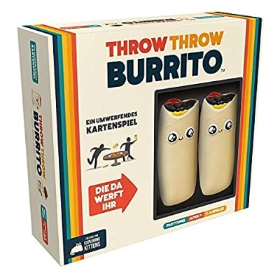 Bild av Exploding Kittens, Throw Burrito (upplaga 2022), partyspel, kortspel, 26 spelare, från 7+ år, 15+ minuter, tyska