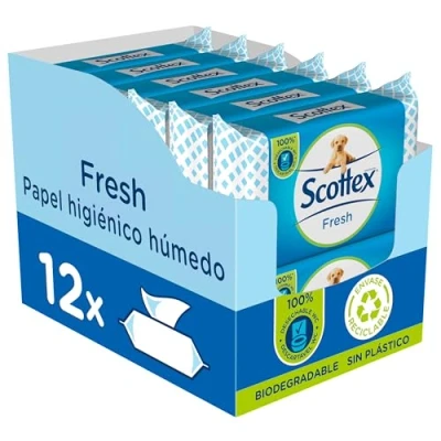 Bild av Scottex 4595184 Våtservetter, Flerfärgad, 672 Stycken