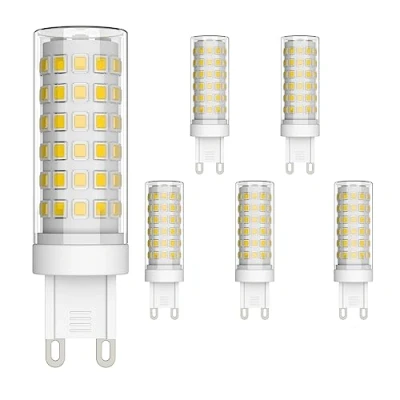 Bild av Klighten G9 9W LED lampor 700LM 76SMD naturvit 4500K AC 220240 V glödlampor energisparande 360 strålvinkel ej dimbar 6 pack