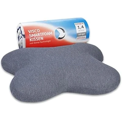 Bild av ACAMAR QuickDry kudde för sidoläge Ortopedisk nackstöd Viskoelastiskt minnesskum Termoreglerande överdrag Ergonomisk visko och cervikal nackkudde, Ventilerad sängkudde 55x47x12 cm