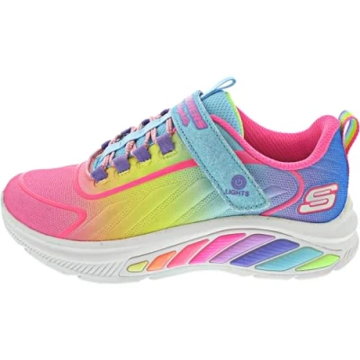 Bild av Skechers Rainbow Cruisers Sneakers turquoise/multicoloured för barn, Storlek: 35.5, Turquoise/multi coloured Konstmaterial/textil