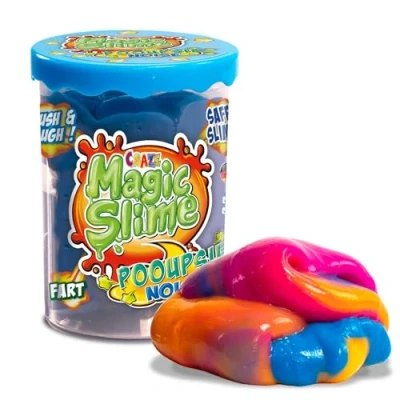 Bild av Craze Magic slime POOUPSIE Noise Tjockflytande pups för barn, 100 g barnslem i burk, set skämtartiklar, restfritt, 5,5 x 7,8 cm