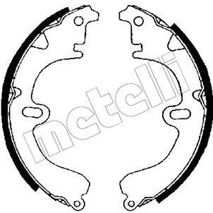 Bild av Bromsbackar, sats, Bakaxel, toyota, 04495 12020, 12220, 12250, 20090, 20091, 20092, 20100, 201