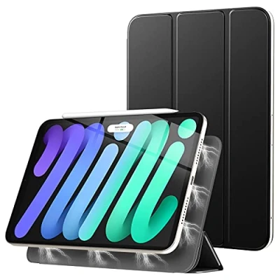 Bild av TiMOVO fodral kompatibelt med ny iPad Mini 6:e generationen, 6 (8,3&quot; 2021), smal och lätt magnetiskt skyddande fodral, automatisk väckarklocka/standby, svart