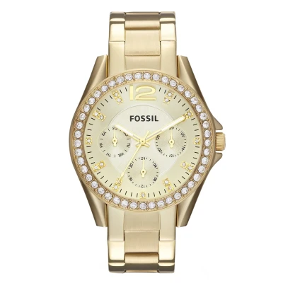 Bild av Fossil Riley Klocka goldcoloured, Storlek: One Size, Gold coloured