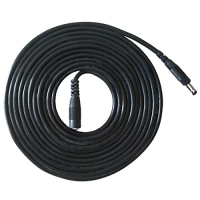 Bild av Liwinting 10 m/32,8 fot DC förlängningskabel 3,5 mm x 1,35 hane till hona kontakt strömkabel för kameror, strömadapter, parkeringsomvänd kamera, trådlös IP kamera svart