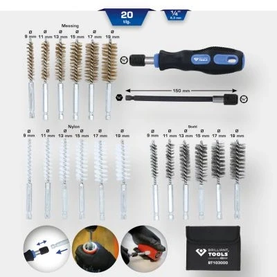 Bild av KS TOOLS BT103000 Kit de brosses nettoyage