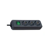 Bild av brennenstuhl Eco Line Effektband utgångskontakter: 3 5 m sladd svart