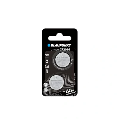 Bild av Blaupunkt Lithium Coin CR2016 knappcell 2 stycken i blisterförpackning