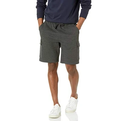 Bild av Amazon Essentials herrshorts i fleece, träkol ljung, XX Large
