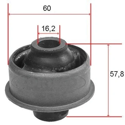 Bild av CORTECO 21652805 Silent Bloc De Triangle Essieu avant, arrière, inférieur OPEL: Calibra A, Astra F CC, Vectra A CC