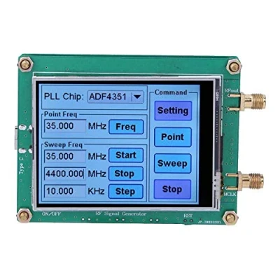 Bild av Signalgenerator med hög precision full pekskärm RF Sweep Dot Frequency Module Radio PC Counter Control datakabel SMA hona ADF4350/ADF4351(ADF4351)