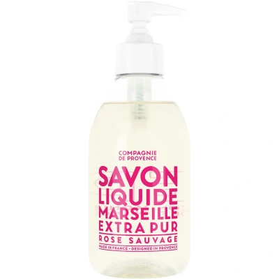 Bild av Compagnie de Provence® flytande tvål Wild Rose 1 l påfyllningsstorlek Noter av nyskurna rosor effektiv, sensuell och förförisk