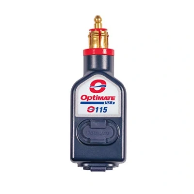Bild av OptiMate TecMate USB O 115,3300 mA väderbeständig DUAL laddare med två utgångar, motorcykelkontakt (lämplig för BWM Triumph, Ducati Multistrada,...)