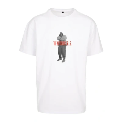 Bild av Upscale by Mister Tee Biggie Smalls Tshirt med print, Storlek: Small, White