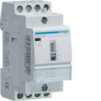Bild av Hager ERC418 installationsrelä 16A, 2S 2Ö,230V