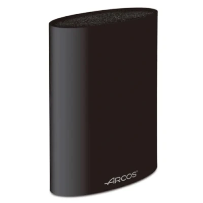 Bild av ARCOS Oval Taco Knivskydd upp till 20 cm. Block för knivar med modern design tillverkad i termoplastiskt gummi. 220 x 160 65 mm. Färg Svart