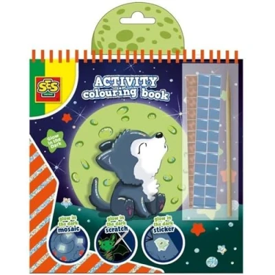 Bild av SES Activity Colouring Book Glow in the Dark 3 1