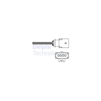 Bild av DELPHI ES20303 12B1 Sonde lambda planaire, chauffé FIAT: 500 3 portes, Doblo II Van / Break, BRAVO 2, ALFA ROMEO: Giulietta 5 MiTo, 147