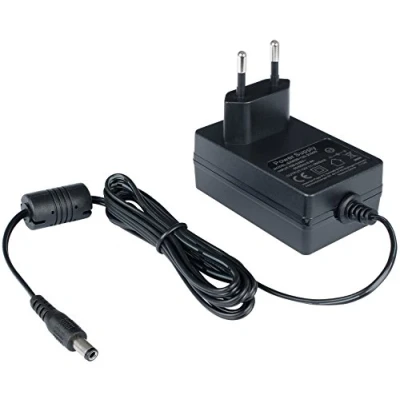 Bild av Poppstar AC DC laddare, adapter 12V 2A (2000mA, 5,5/2,1mm) strömadapter för dockningsstationer, skärmar m.m.